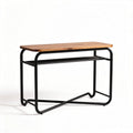 Tavolo consolle in legno e metallo per ingressi e spazi ridotti – 100 x 50 x 75 cm