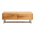 Mobile contenitore in legno e metallo per salotto – 120 x 40 x 50 cm